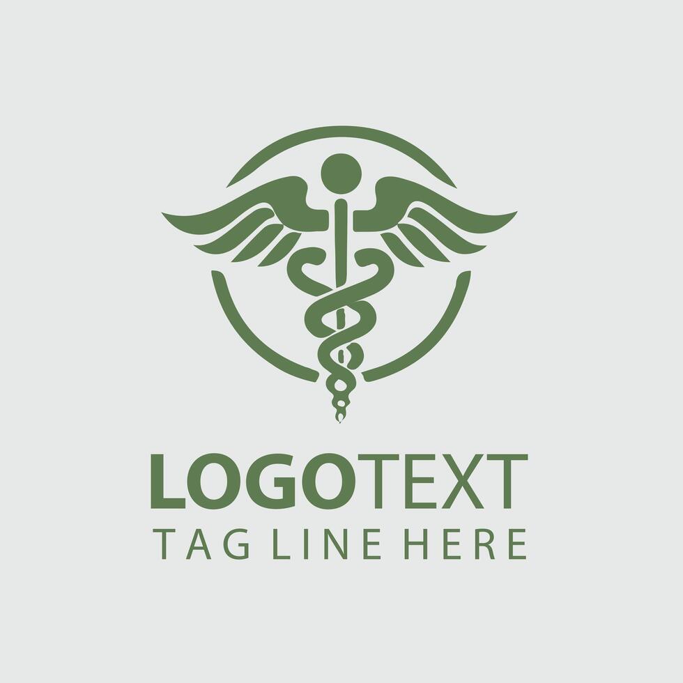 Wings Of Caduceus Caduceus Symbol design vector