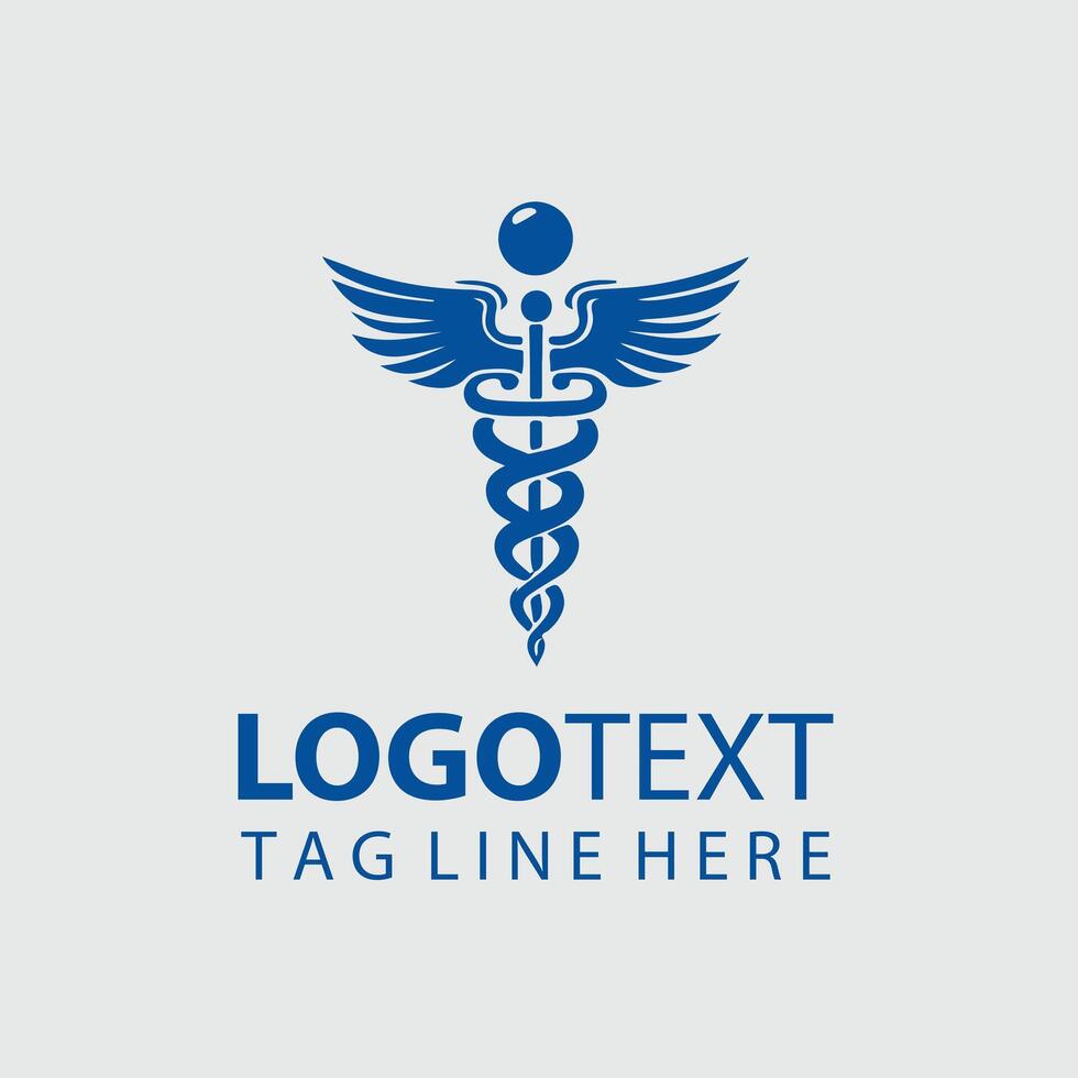 Serpent Wings X Caduceus Symbol design vector