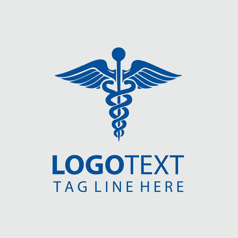 Caduceus Cure Caduceus Symbol design vector