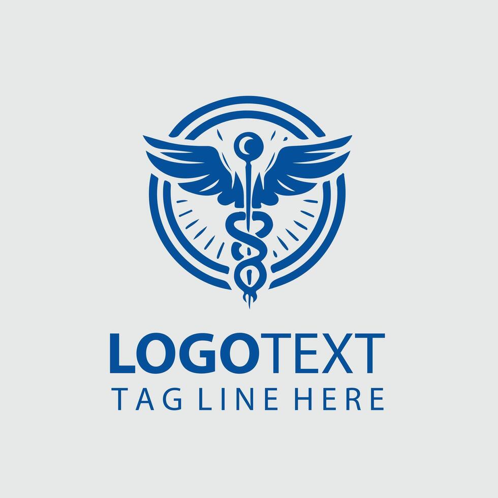 Caduceus Path X Caduceus Symbol design vector