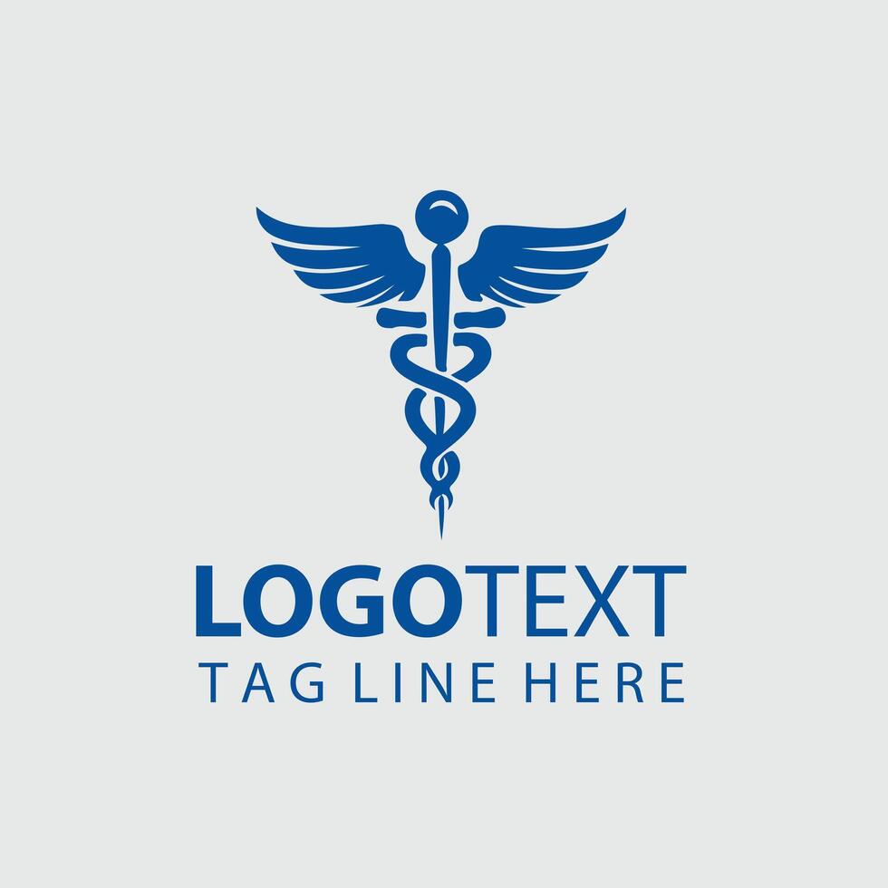 Caduceus Rise Symbol design vector