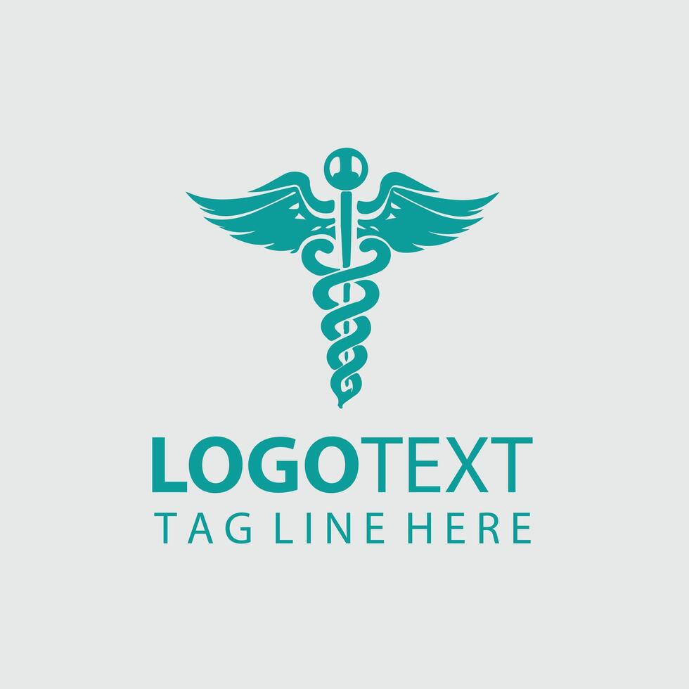 Caduceus Tide Caduceus Symbol design vector