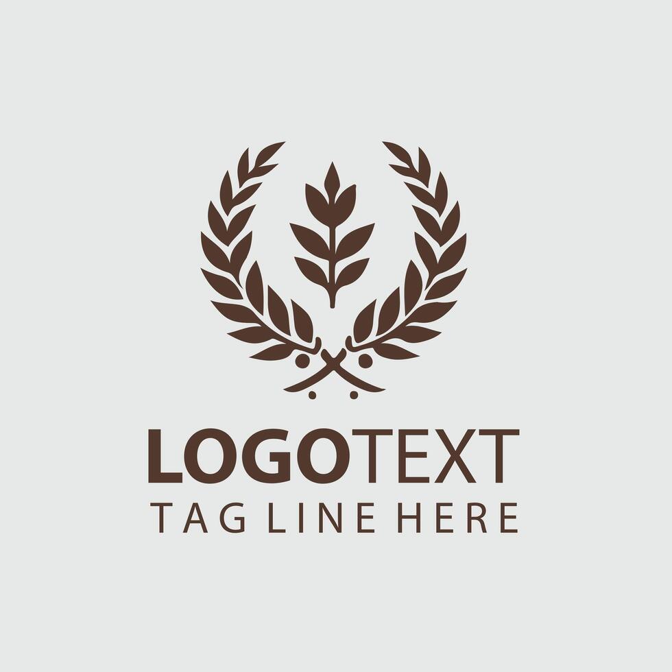 Laurel Trophy Laurel Wreaths design vector