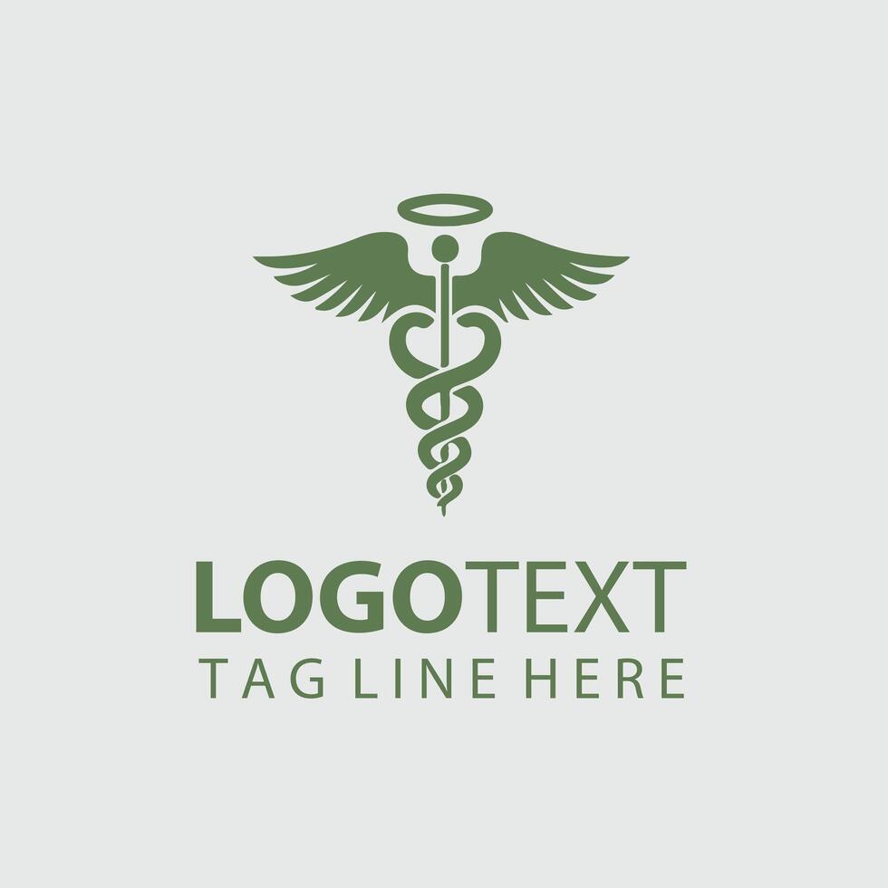 Caduceus Pulse Caduceus Symbol design vector
