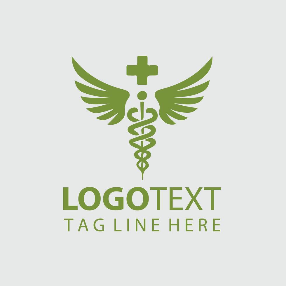 Caduceus Glow Caduceus Symbol design vector