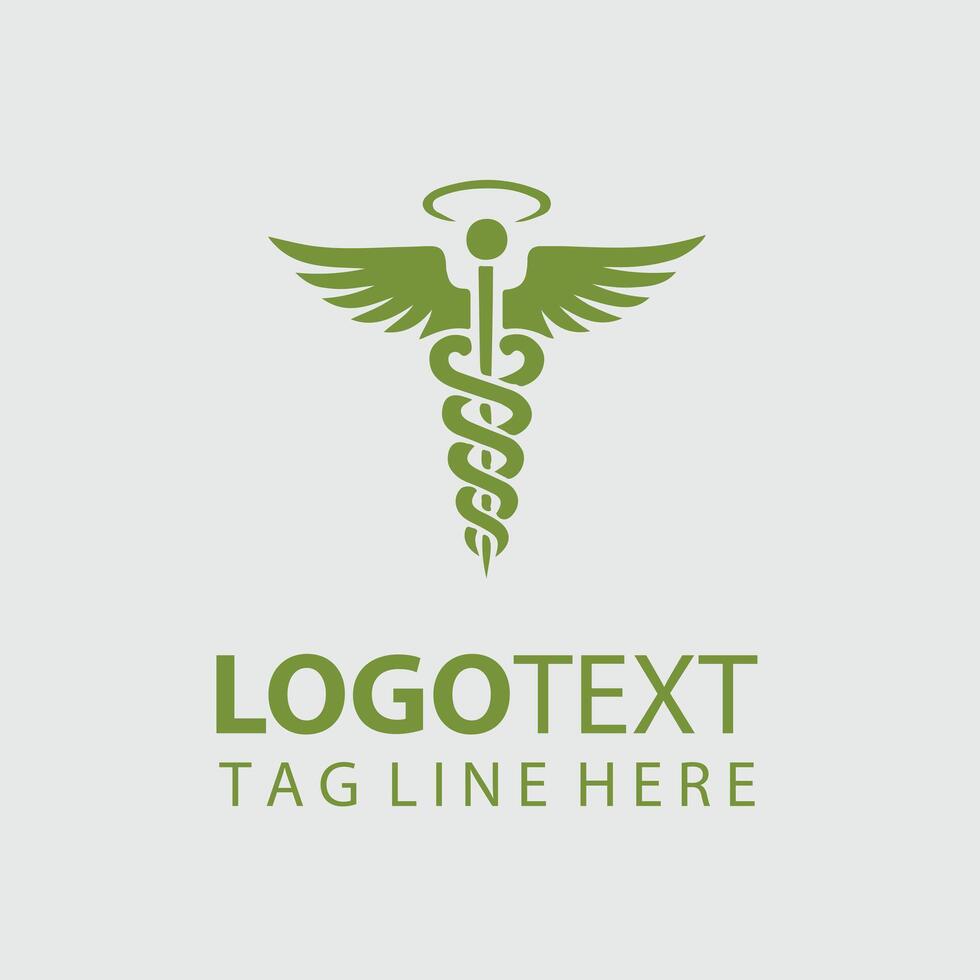 Caduceus Guard Caduceus Symbol design vector