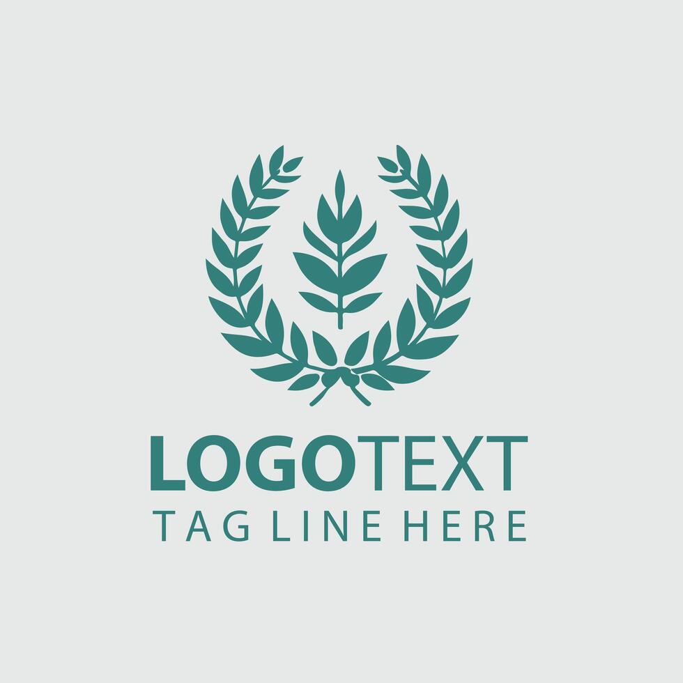 Laurel Courage Laurel Wreaths design vector
