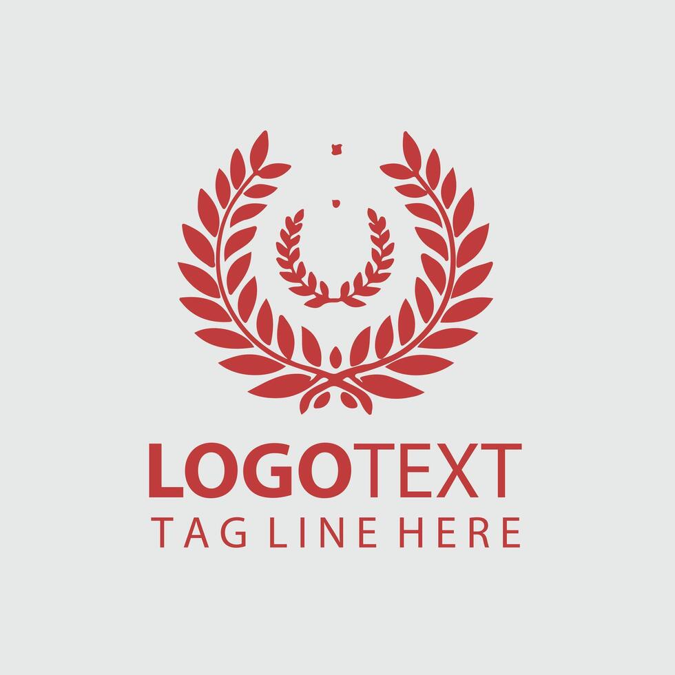 Globe Focus X Laurel Wreaths design vector