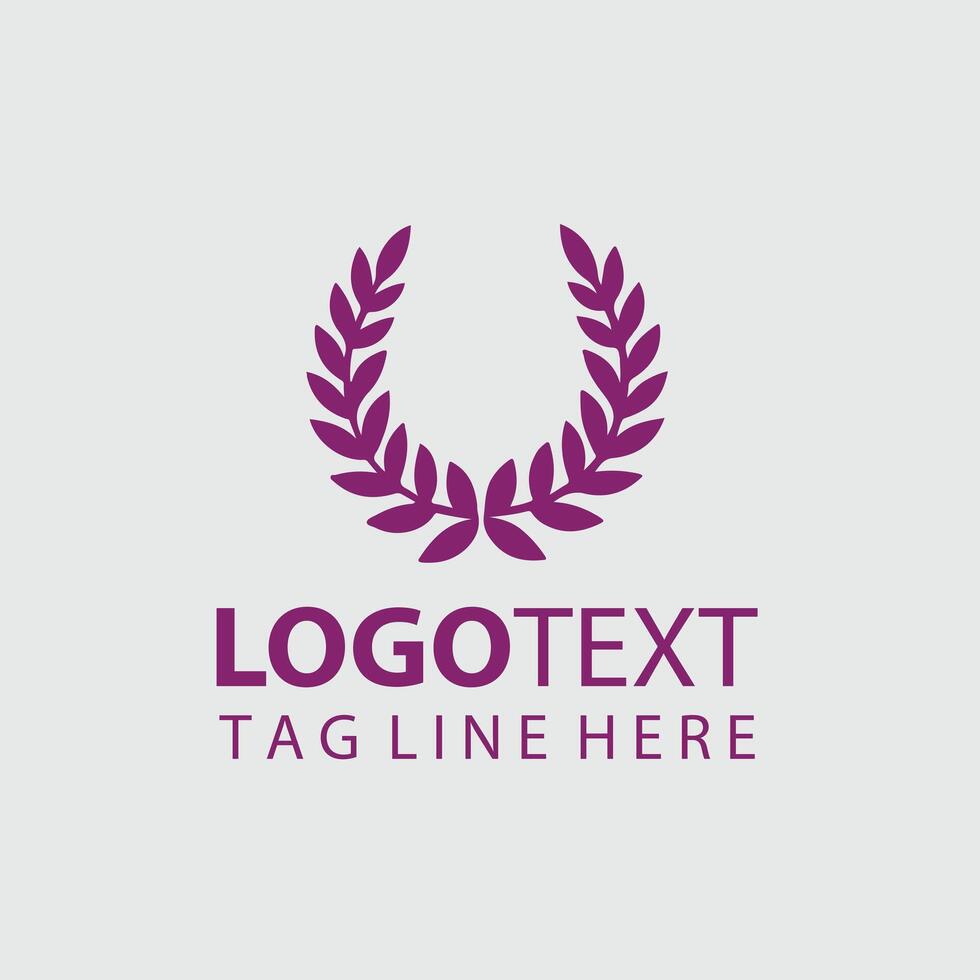 X Laurel Wreaths design vector
