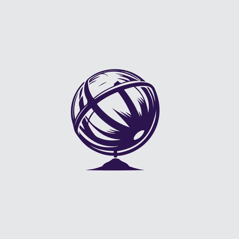Sphere Flyer Globe design vector