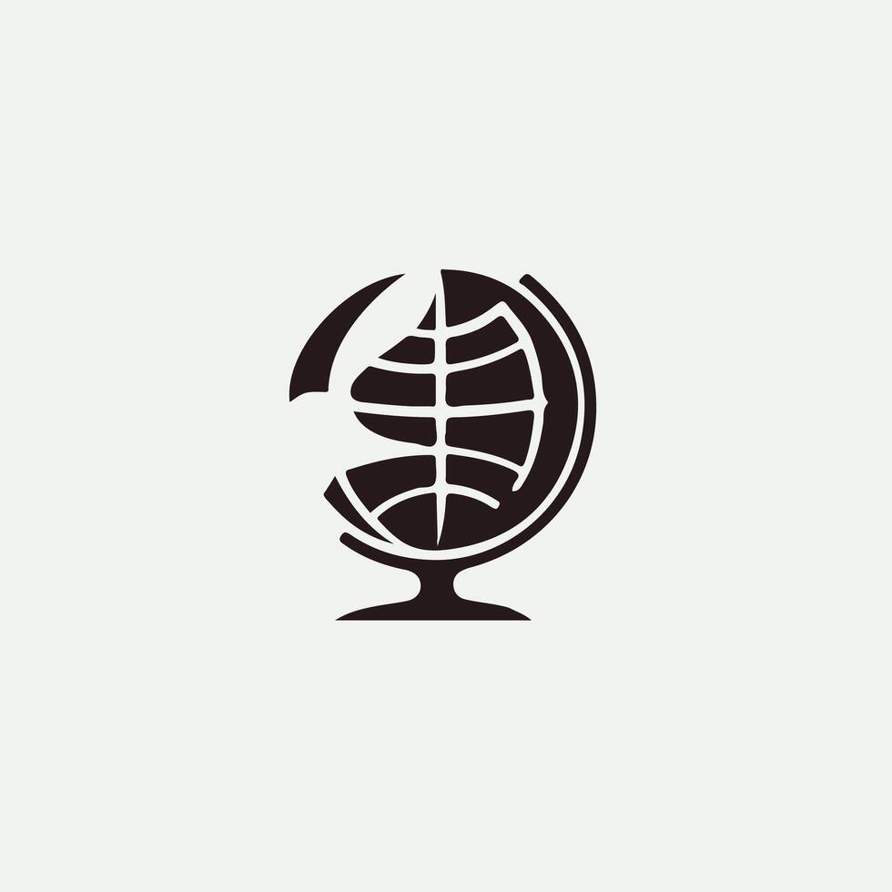 Planet Glide Globe design vector