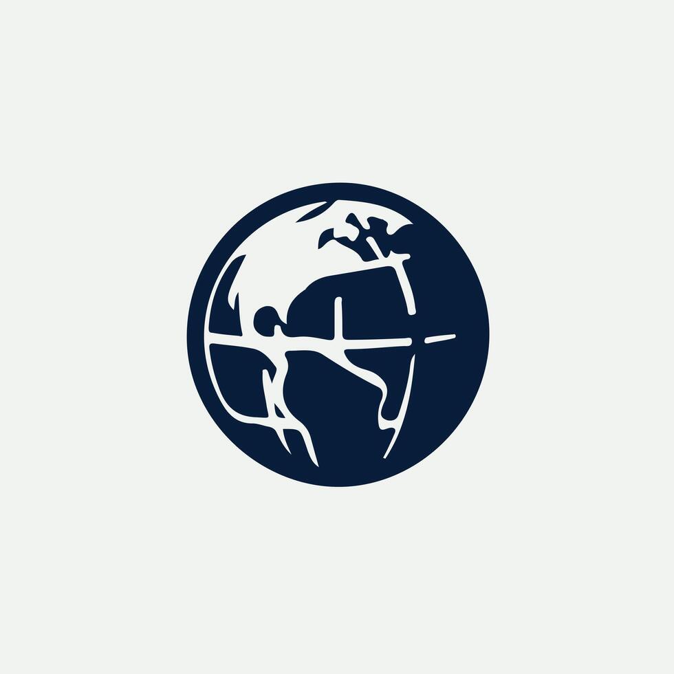 Orb Link Globe design vector