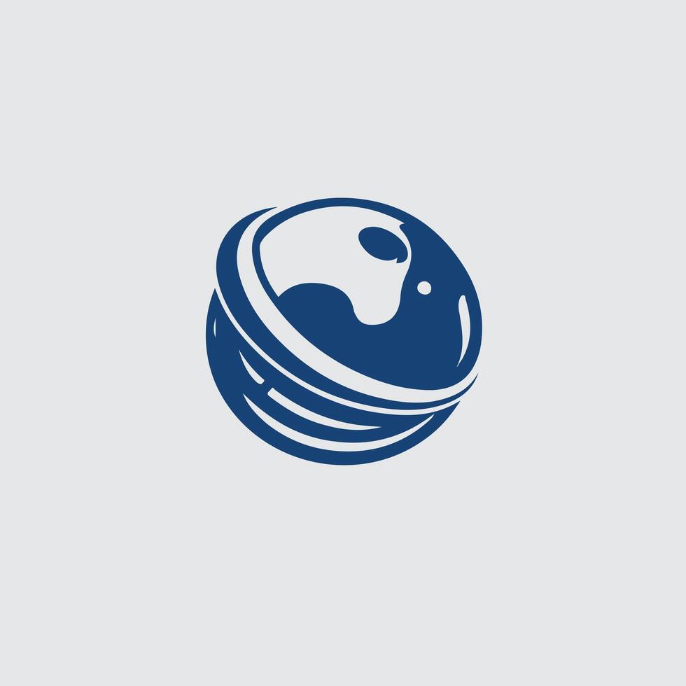 Terra Spin Globe design vector