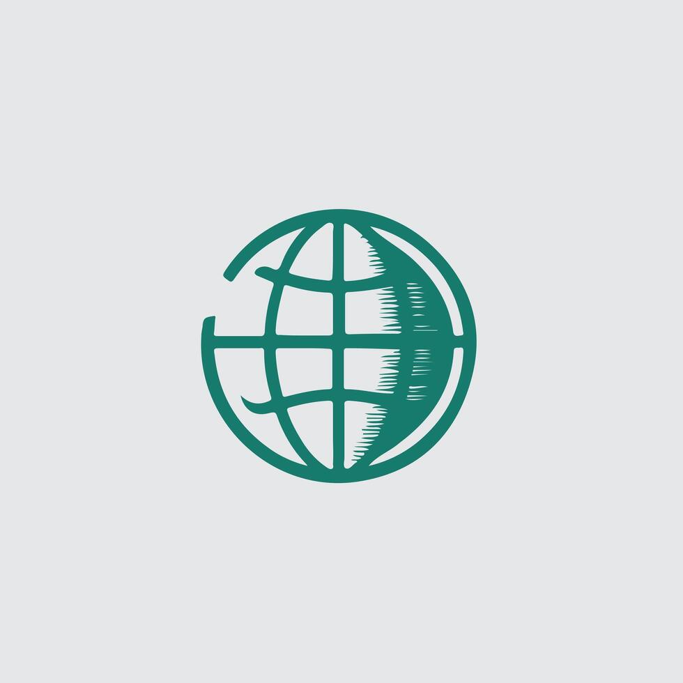 Global Loom Globe design vector