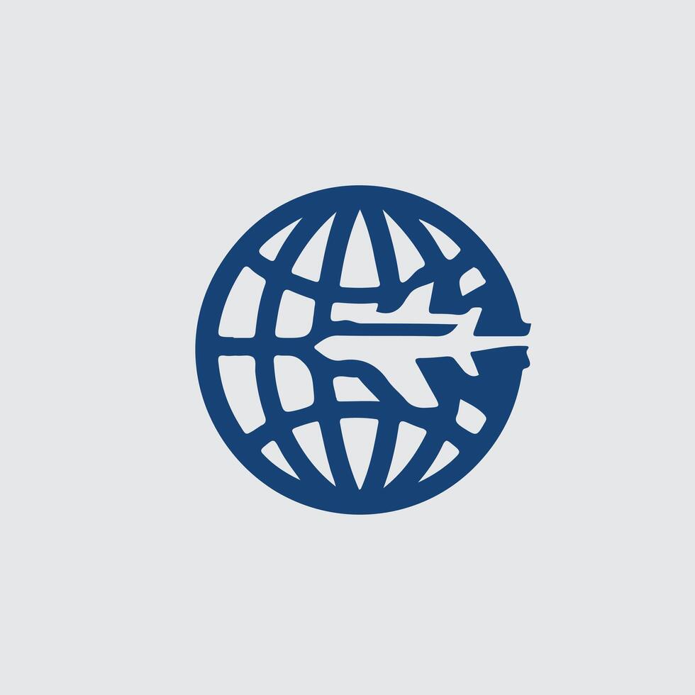 Earth Orbit X Globe design vector
