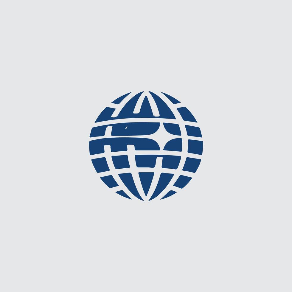 Orbit Globe Globe design vector