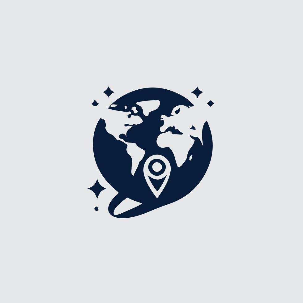 Sphere Connect X Globe design vector