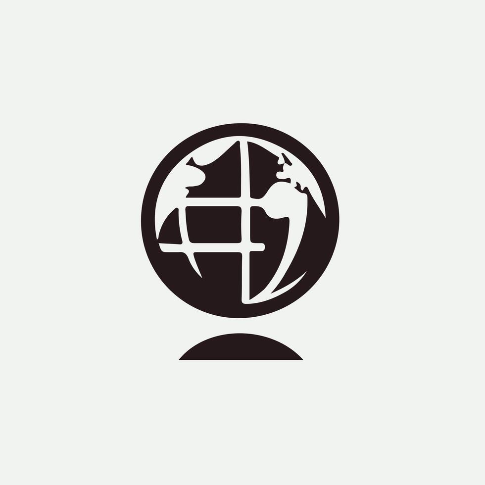 Global Spin Globe design vector