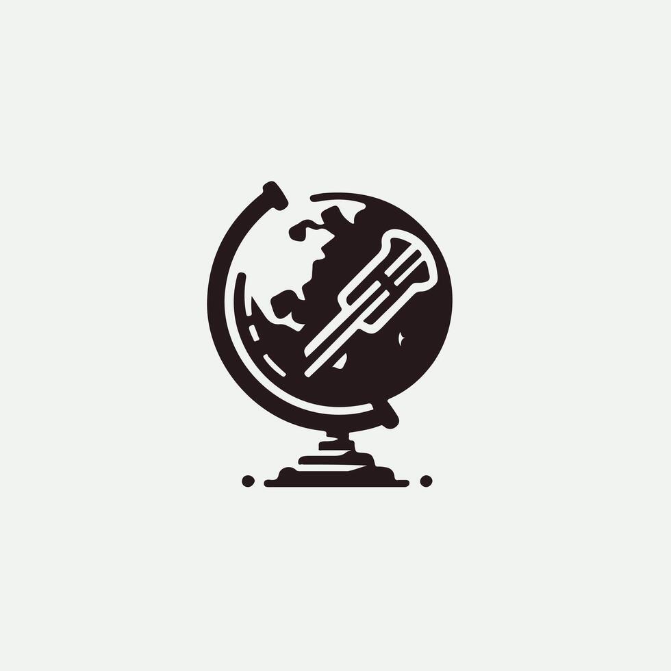 World Sync Globe design vector