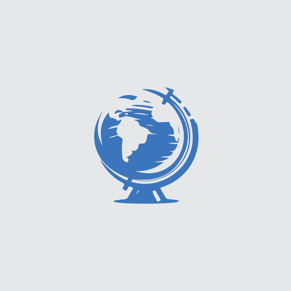 Terra Quest Globe design vector
