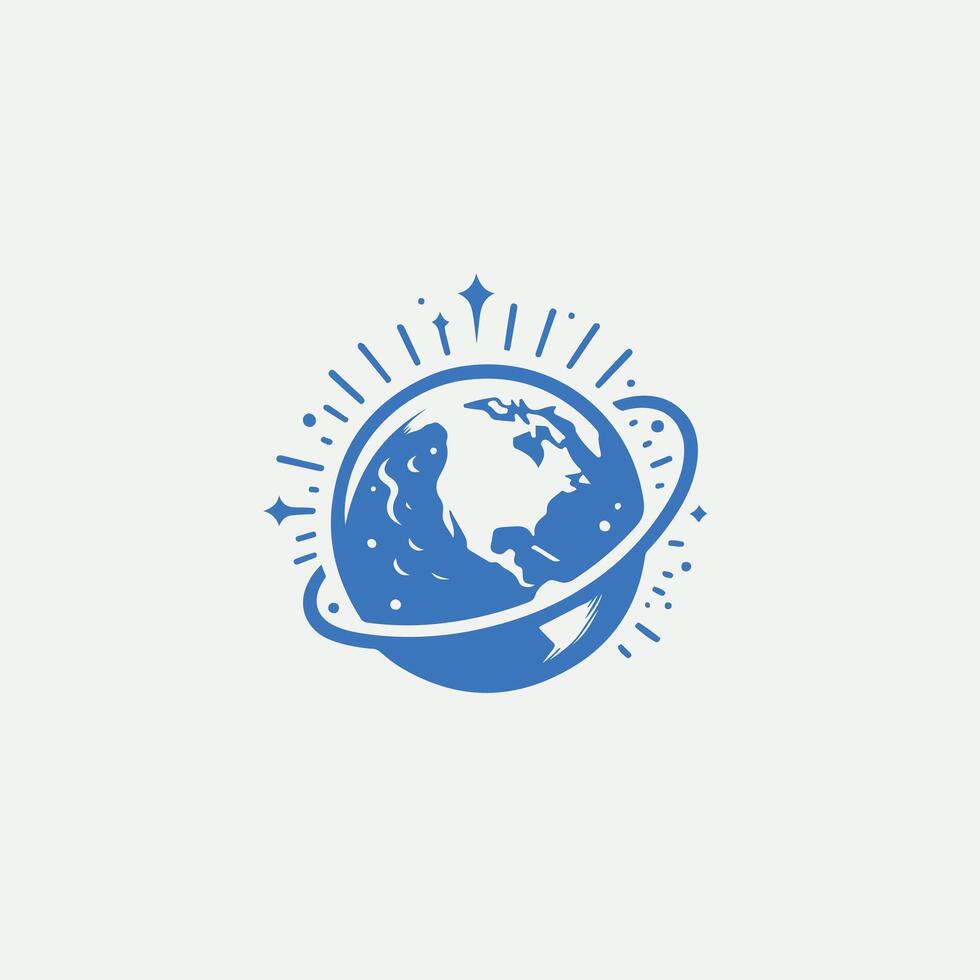 Geo Path Globe design vector