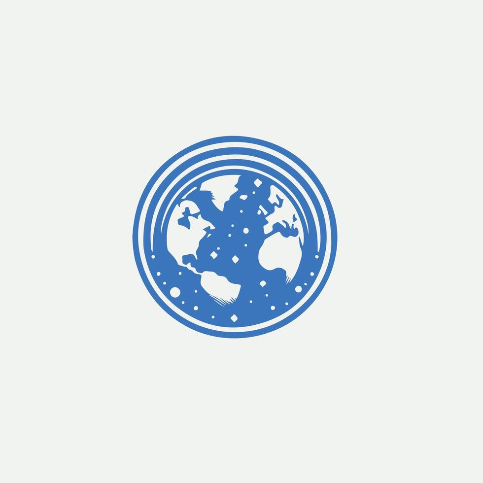 Globe Bridge Globe design vector