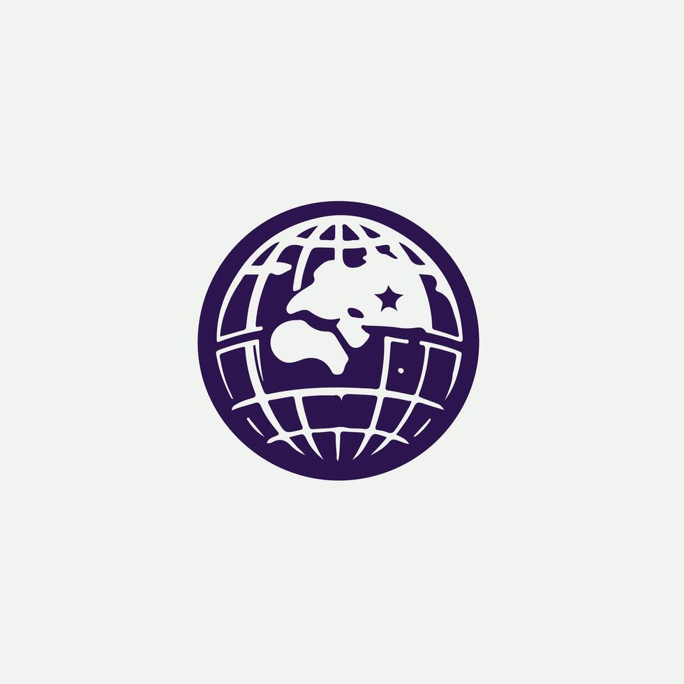 Orbital Quest Globe design vector