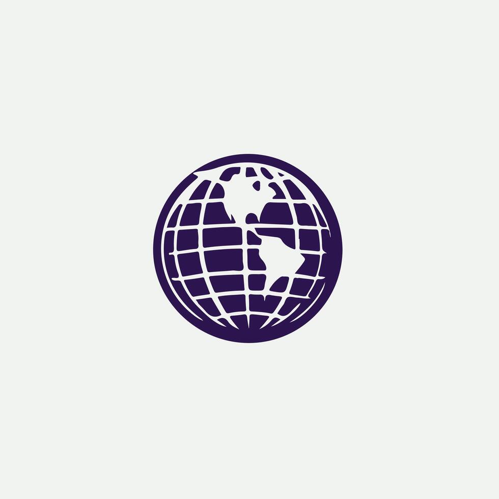 Planet Sphere Globe design vector