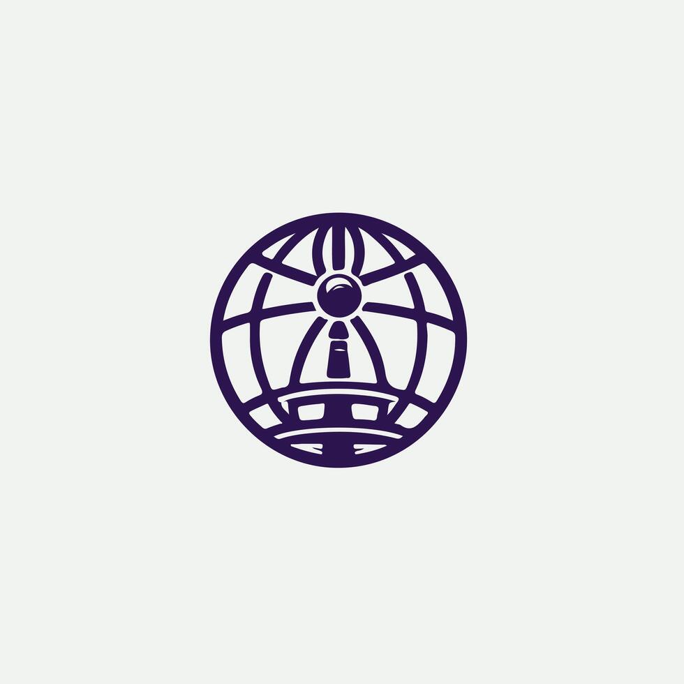 Terra Pulse Globe design vector