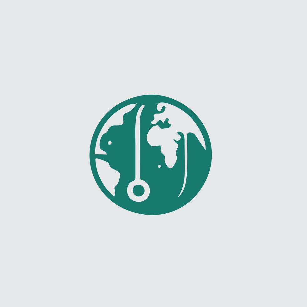 Globe X Globe design vector