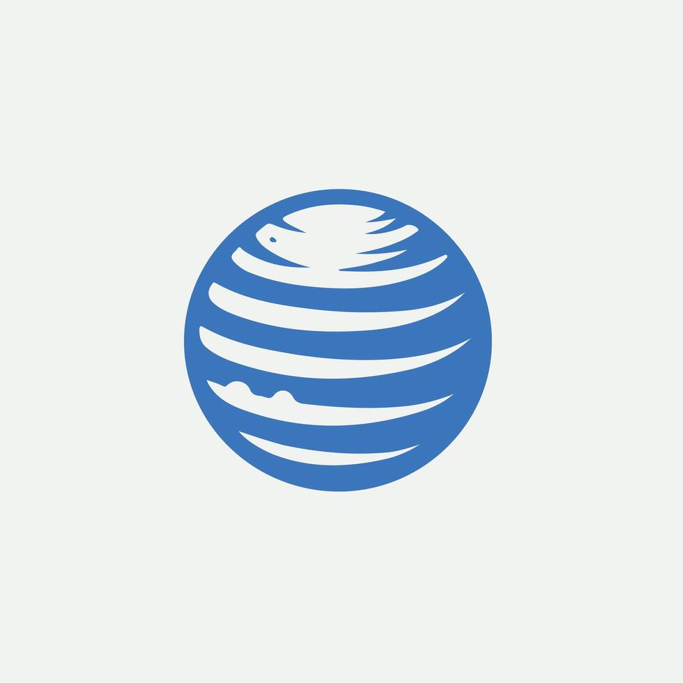 Orbital Link Globe design vector