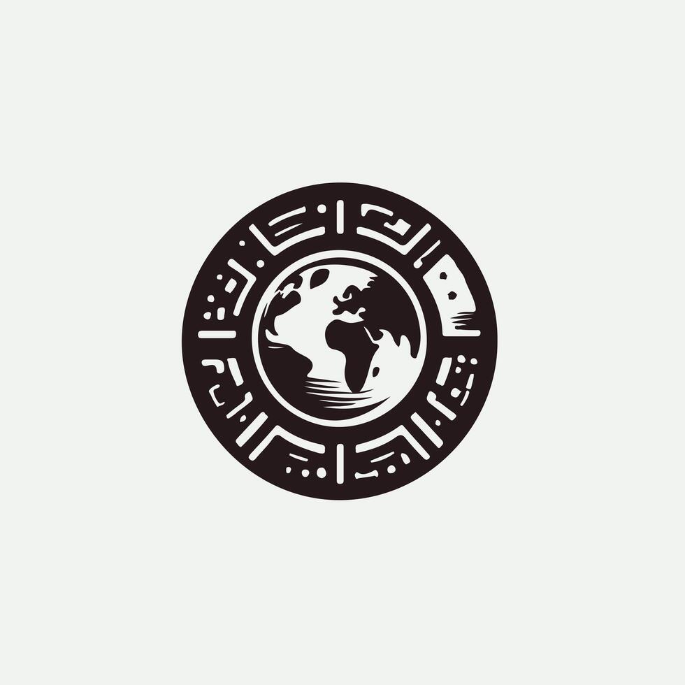 Earth Scope Globe design vector