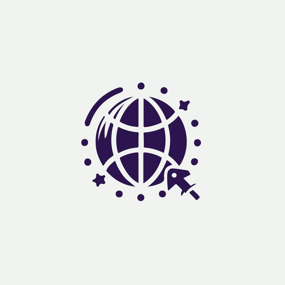 Sphere Rise Globe design vector
