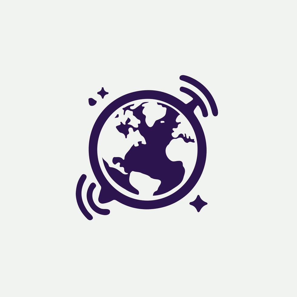 Earth Pulse X Globe design vector