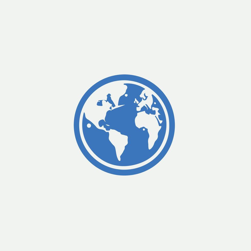 Earth Path X Globe design vector