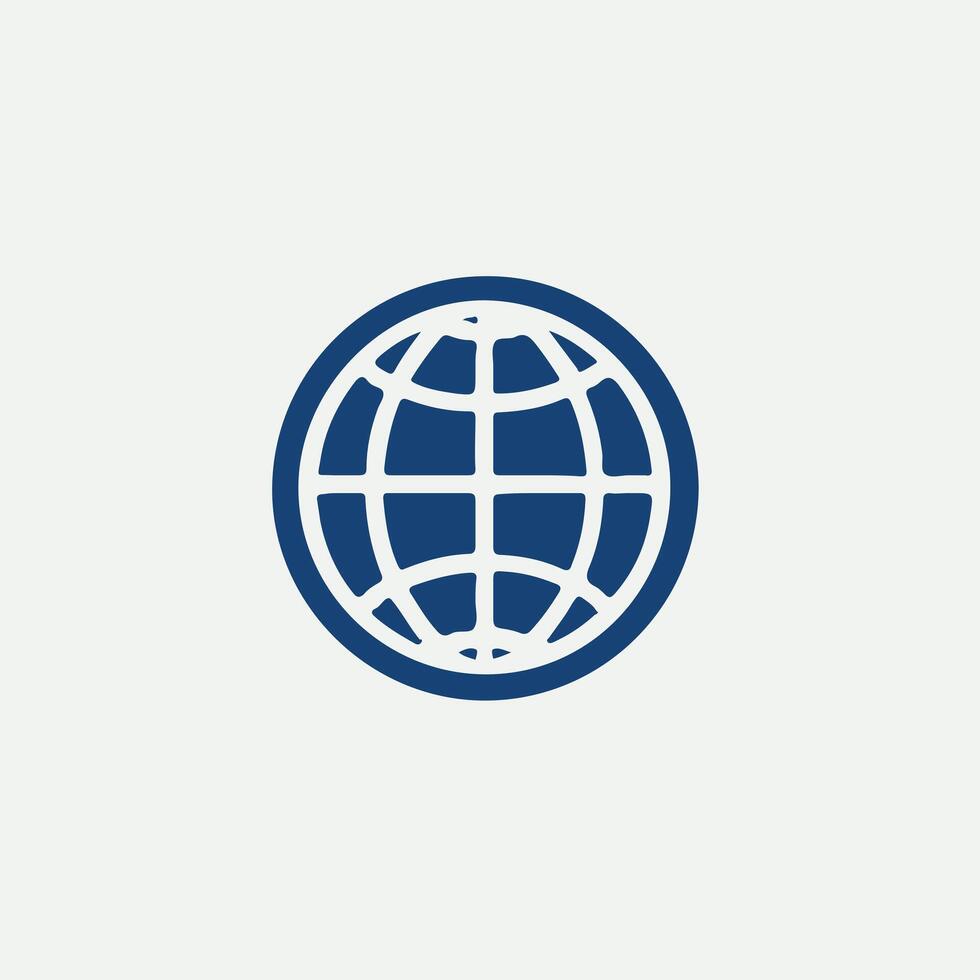 Globe Track Globe design vector