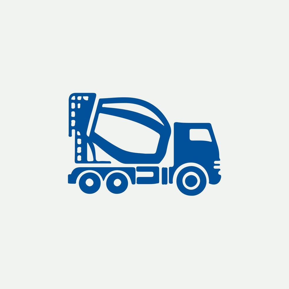Concrete Cruiser concrete mixer trucK vector