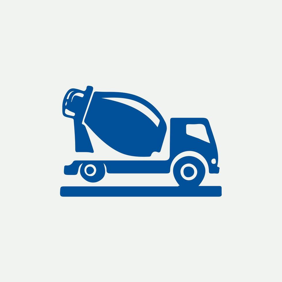 Mix Titan concrete mixer trucK vector