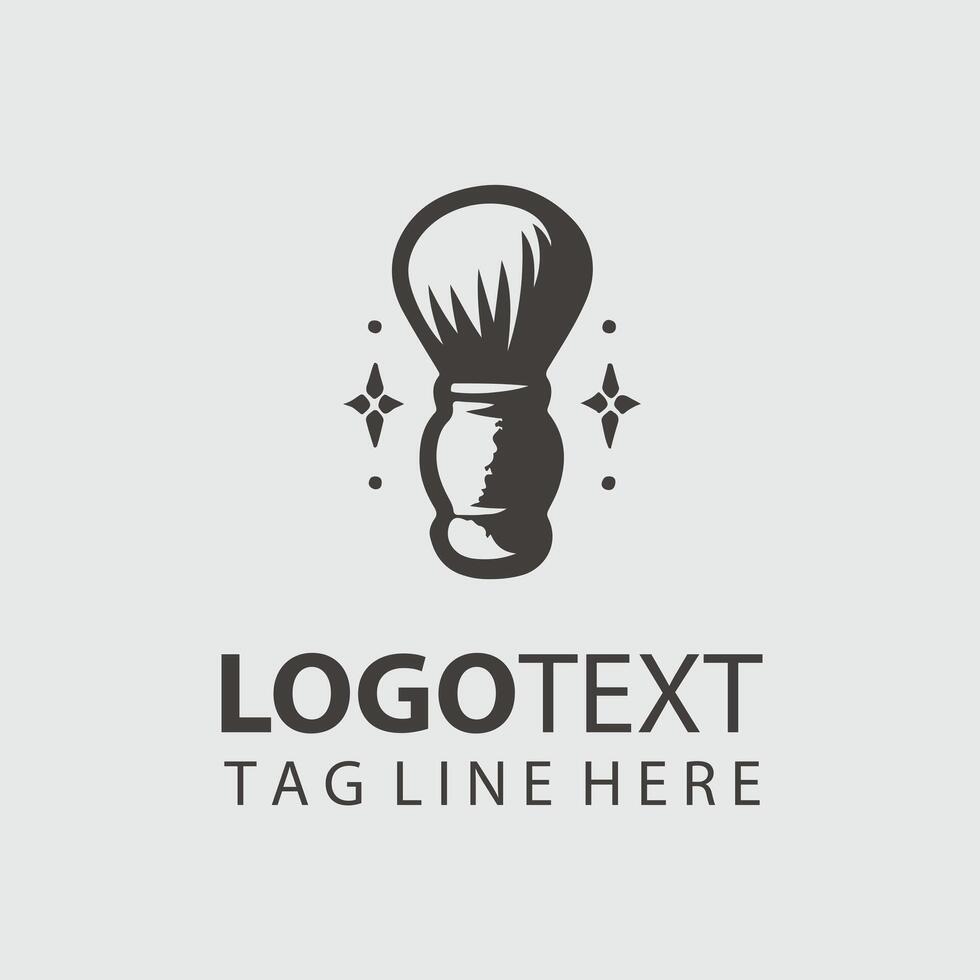 The Shaving Brush Logo vector