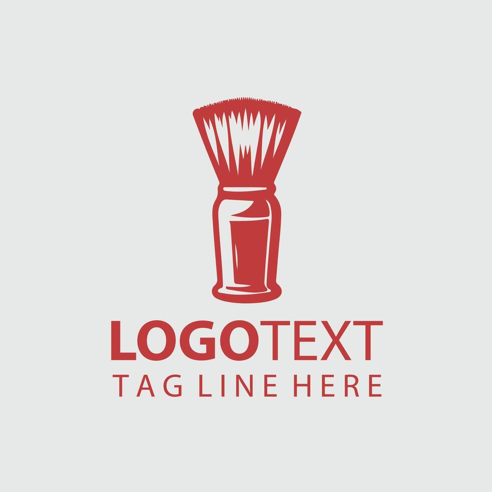 Artisan Bristles Shaving Brushes Design vector