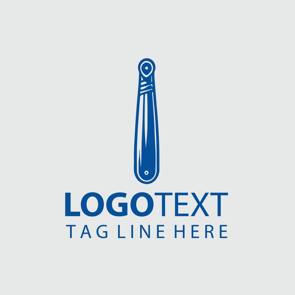 Blade Masters Straight Razors Design vector