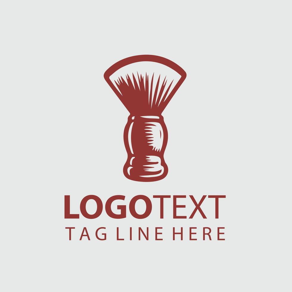 Soft Touch Shaving Brushes Design vector