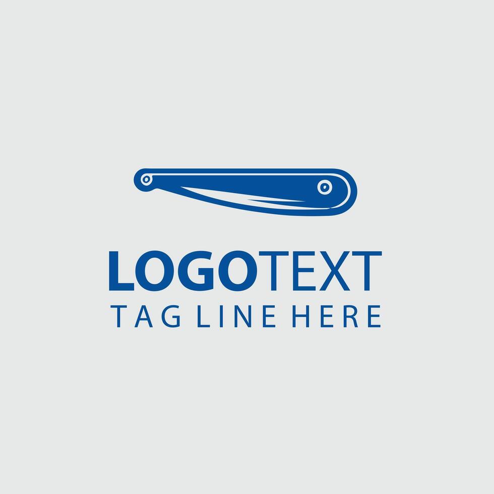 Edge of Tradition Straight Razors Design vector