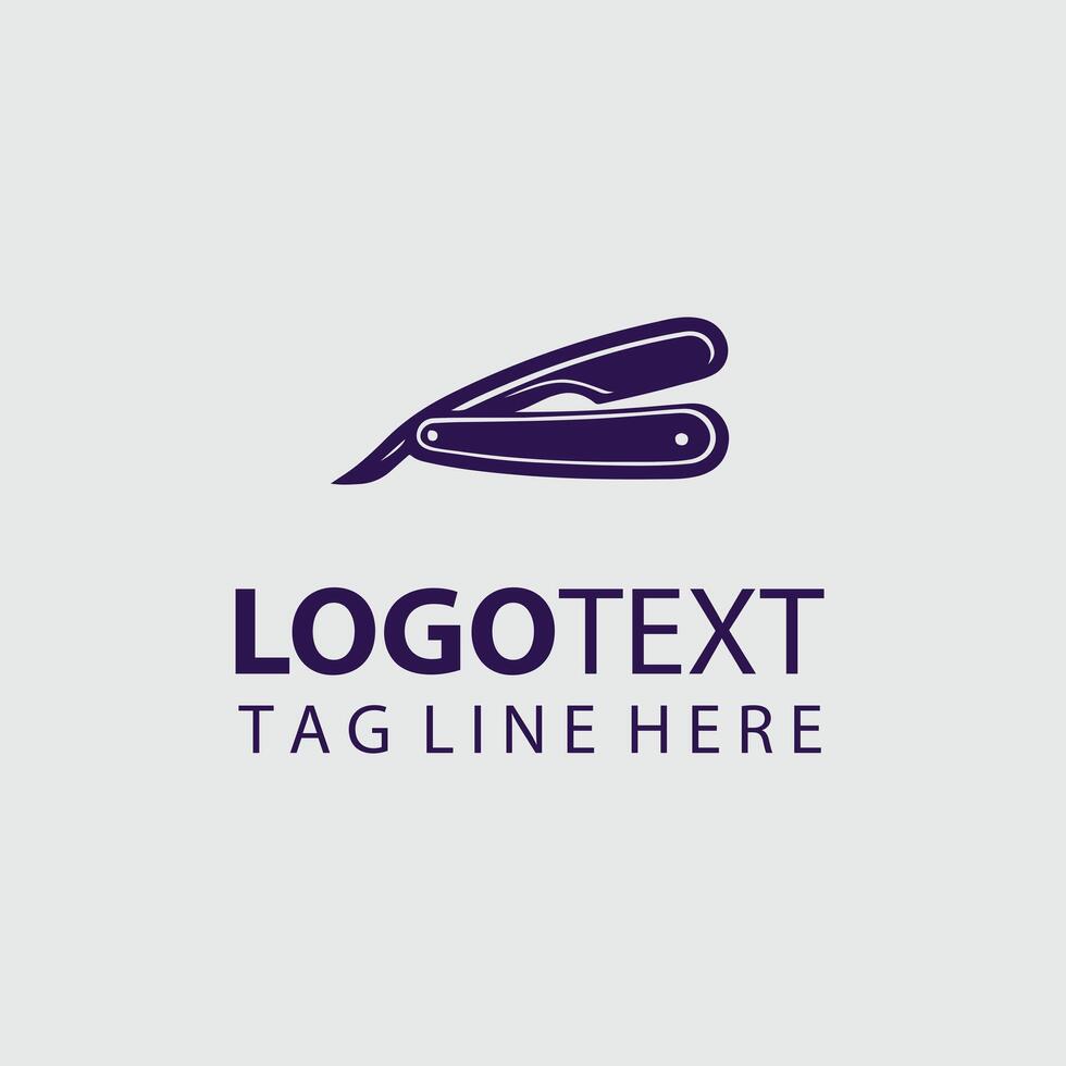 Legacy Blades Straight Razors Design vector