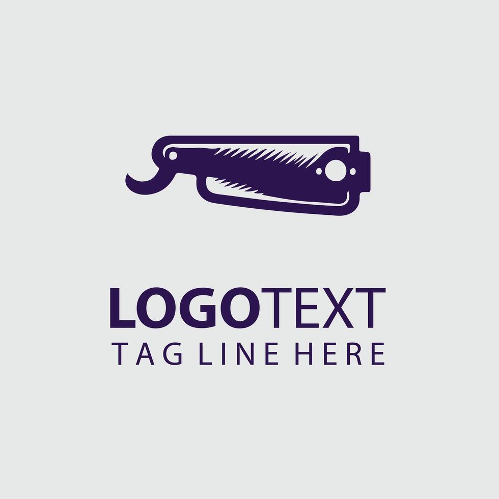 Craft Straight Razors Design vector