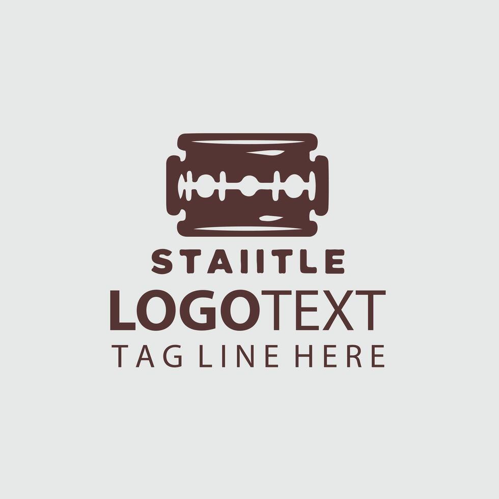 Bold Blade Straight Razors Design vector