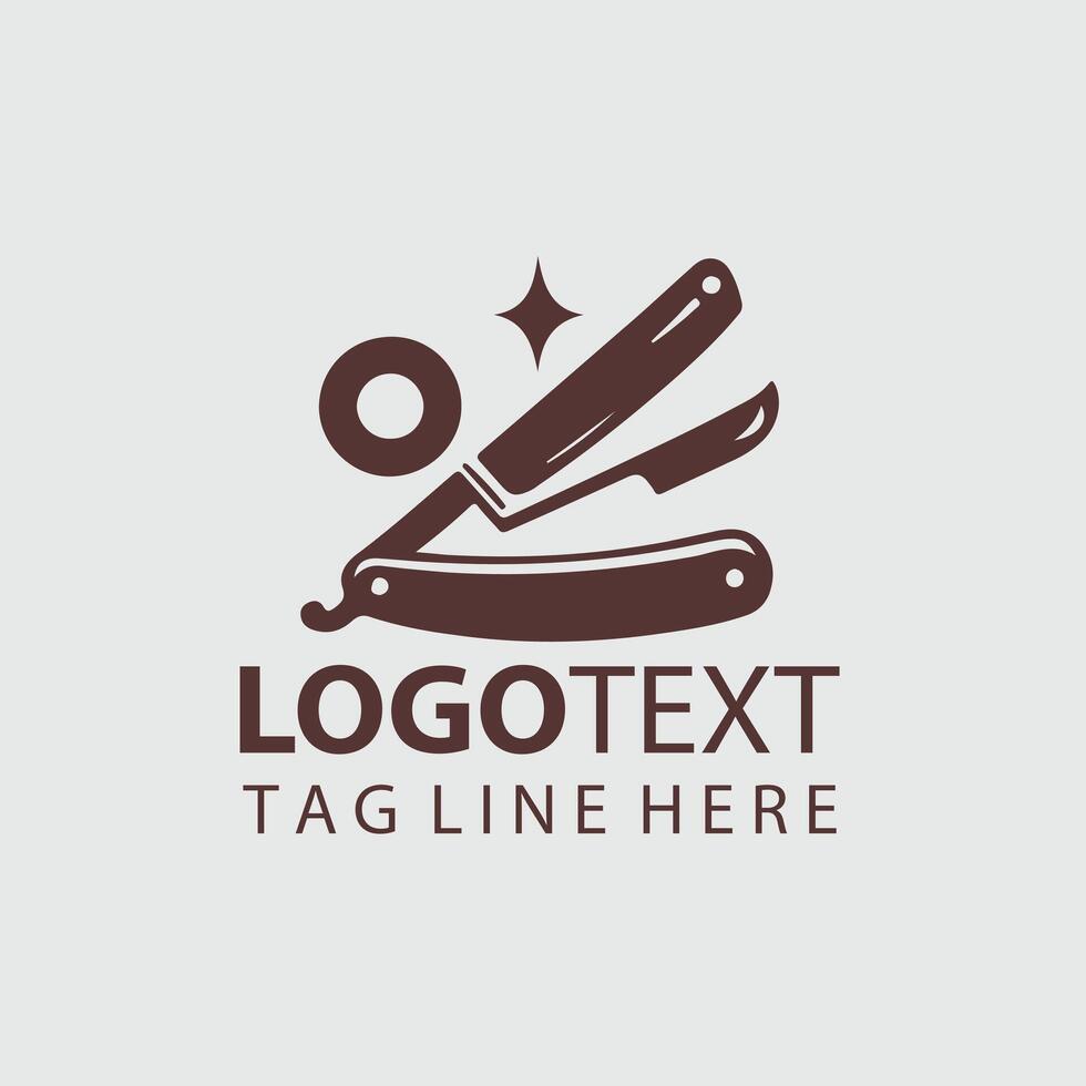 Edge Master Straight Razors Design vector