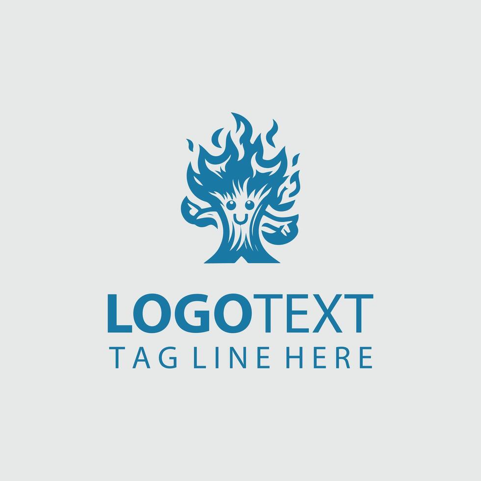 Oakthicket Mascot tree design vector