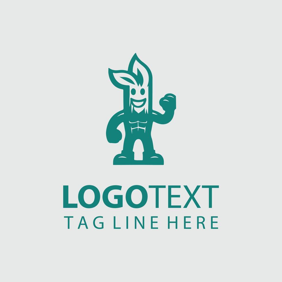 Forest spire Mascot tree design vector