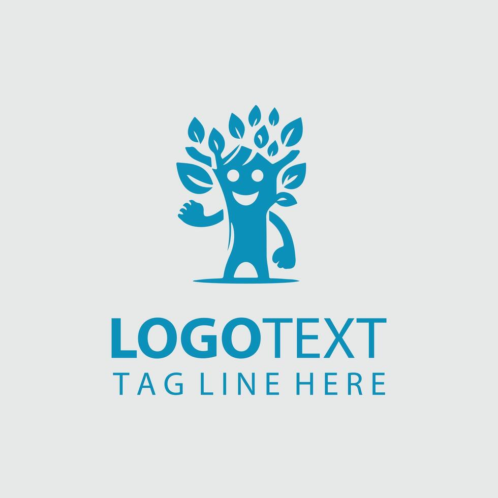 Oakglade Mascot tree design vector